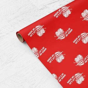 Where My Ho’s At? Dirty Santa Gift Wrapping Paper Roll - 12FT